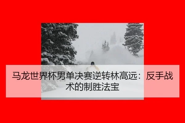 马龙世界杯男单决赛逆转林高远：反手战术的制胜法宝